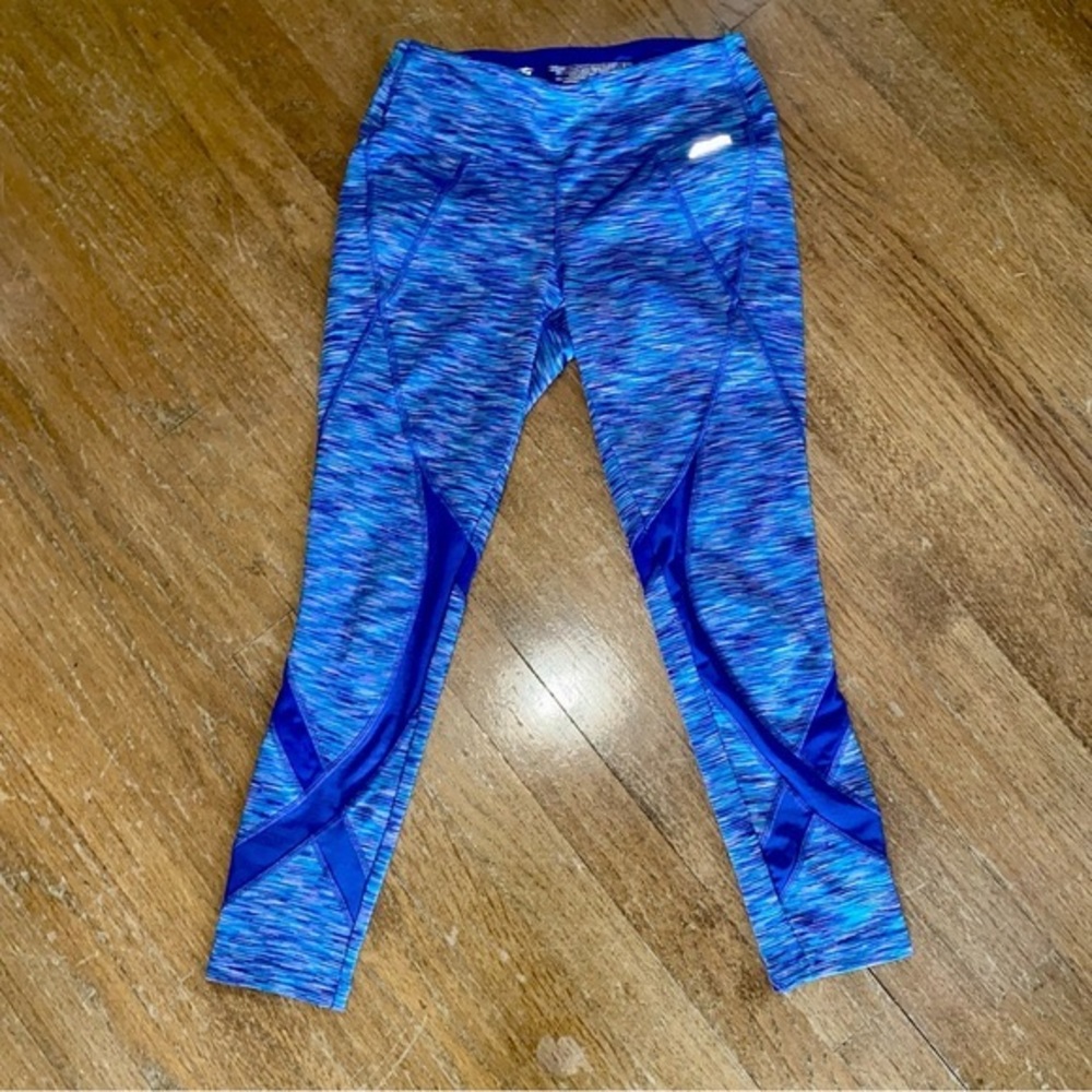 Avia workout leggings with mesh insert design